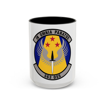 563d Operations Support Squadron (U.S. Air Force) Accent Coffee Mug