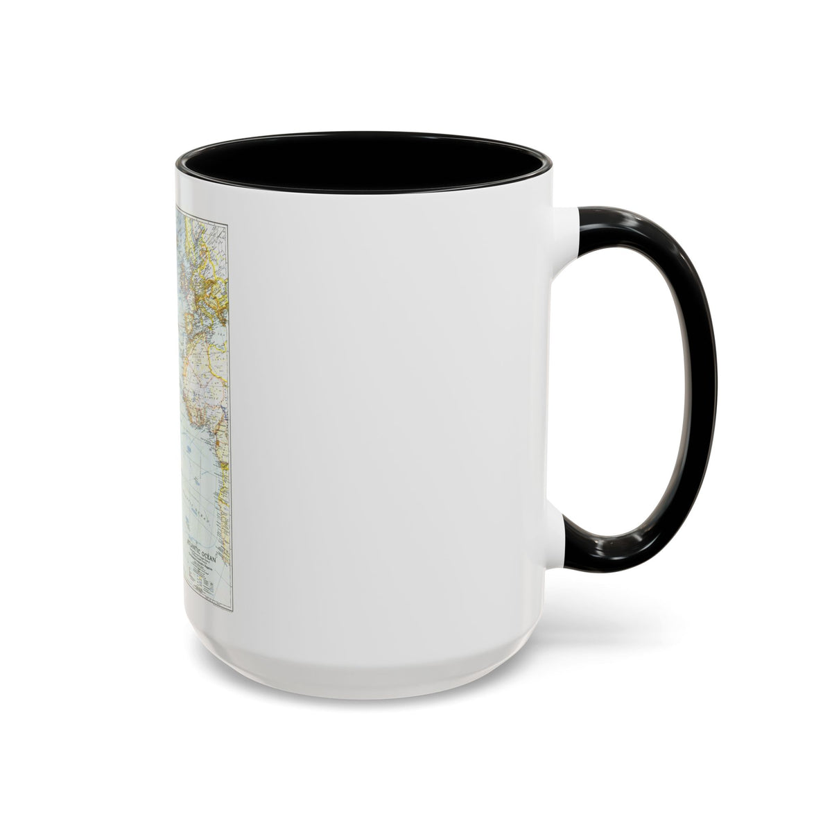 Atlantic Ocean (1941) (Map) Accent Coffee Mug