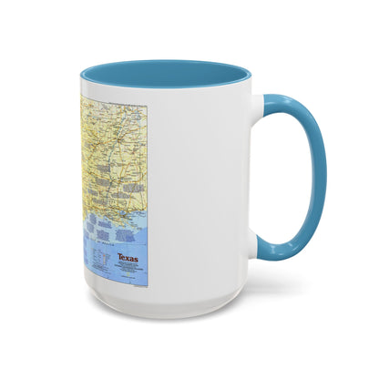 USA - Texas 1 (1986) (Map) Accent Coffee Mug