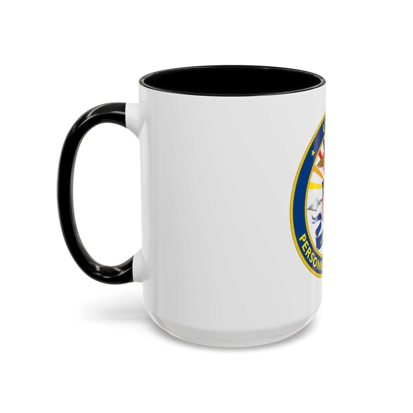 USCG Personnel Command (U.S. Coast Guard) Accent Coffee Mug