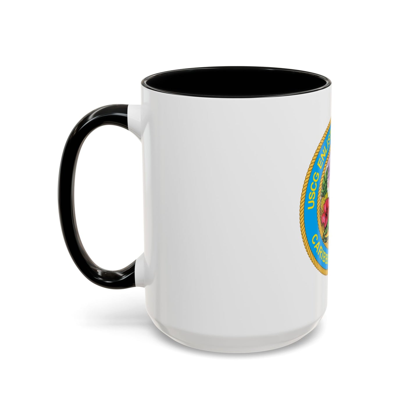 USCG EnlAssocCaribbean Branch (U.S. Coast Guard) Accent Coffee Mug