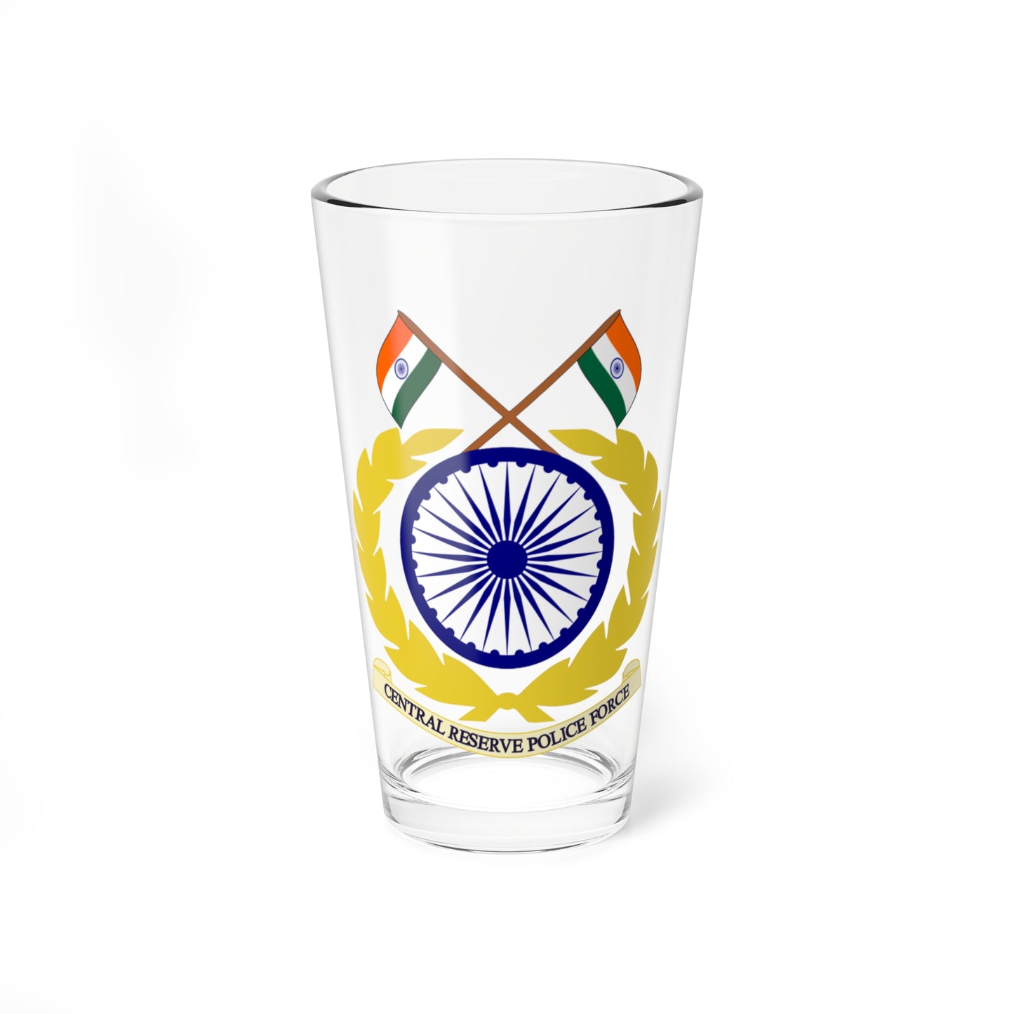 CRPF Logo (India) (Coat of Arms) Pint Glass 16oz