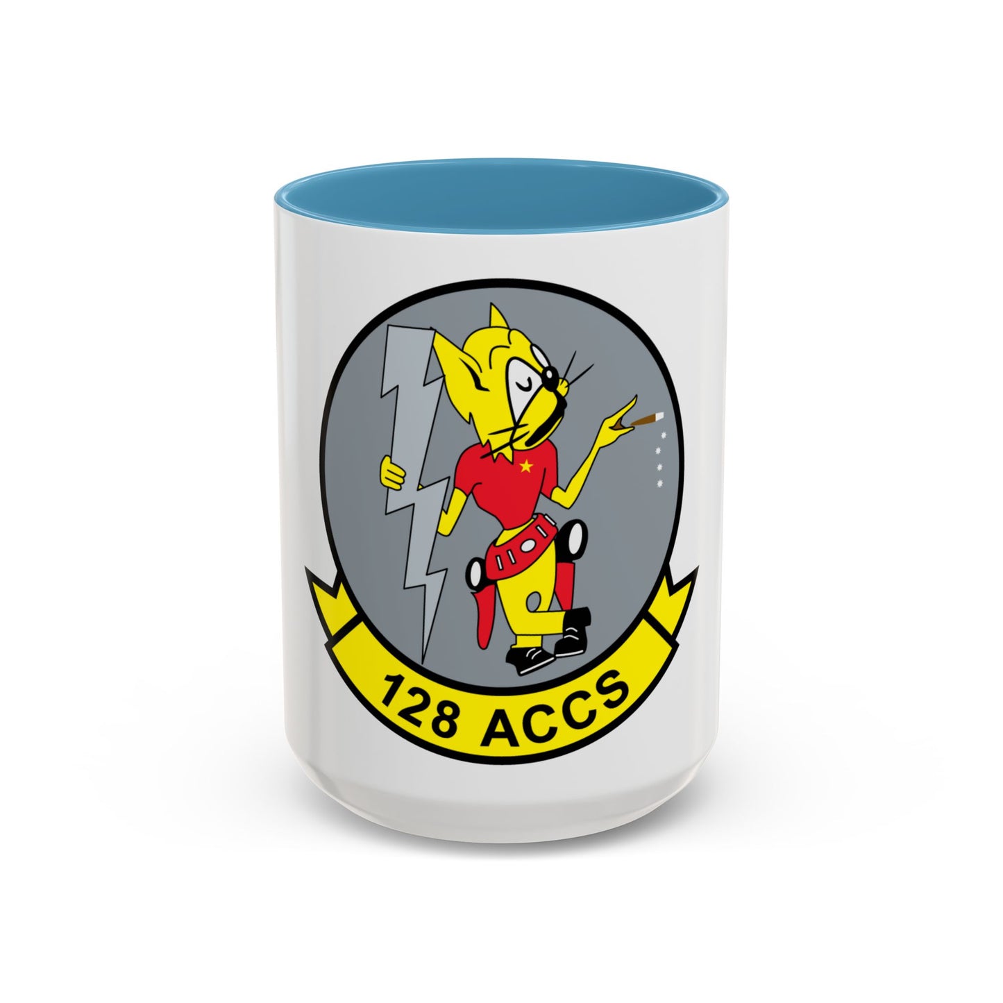 128 ACCS (U.S. Air Force) Accent Coffee Mug