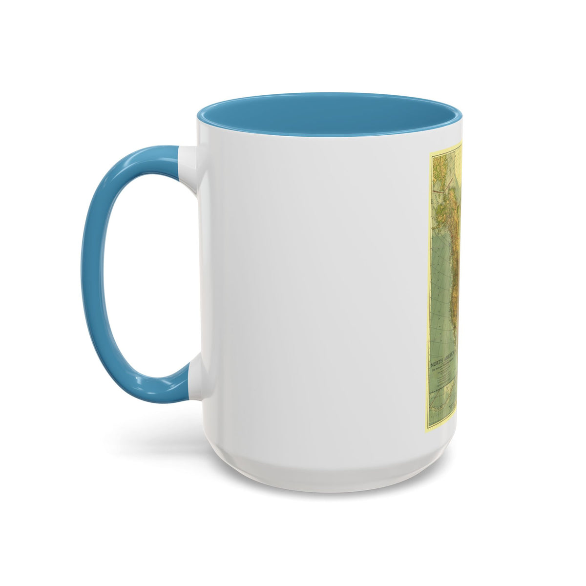 North America (1924) (Map) Accent Coffee Mug