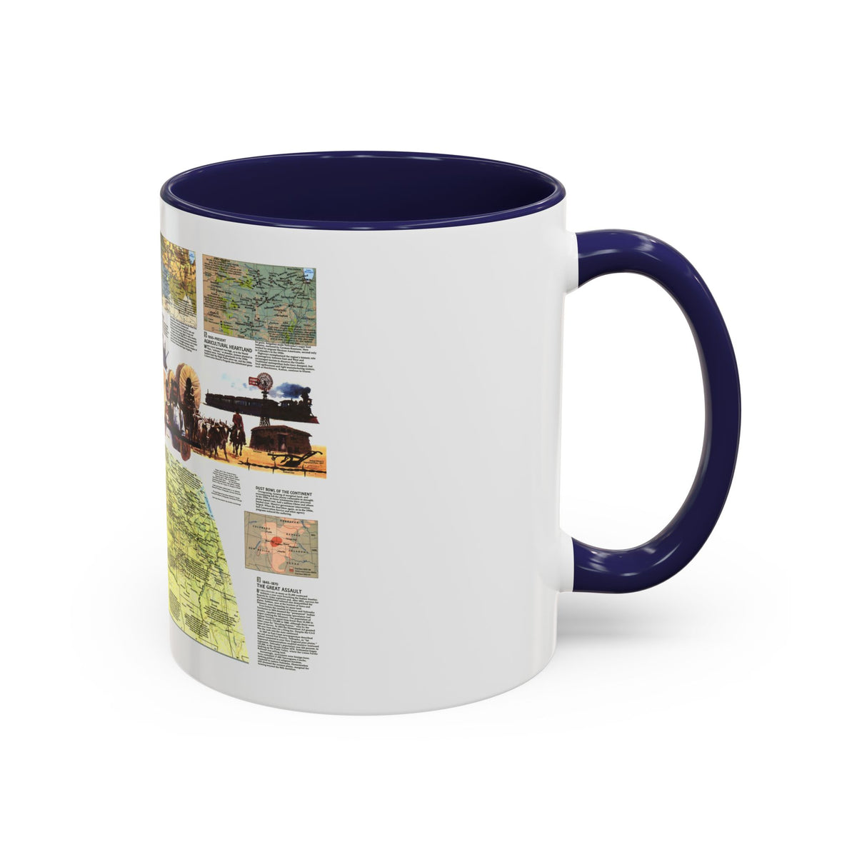 USA - Central Plains 2 (1985) (Map) Accent Coffee Mug