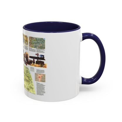 USA - Central Plains 2 (1985) (Map) Accent Coffee Mug