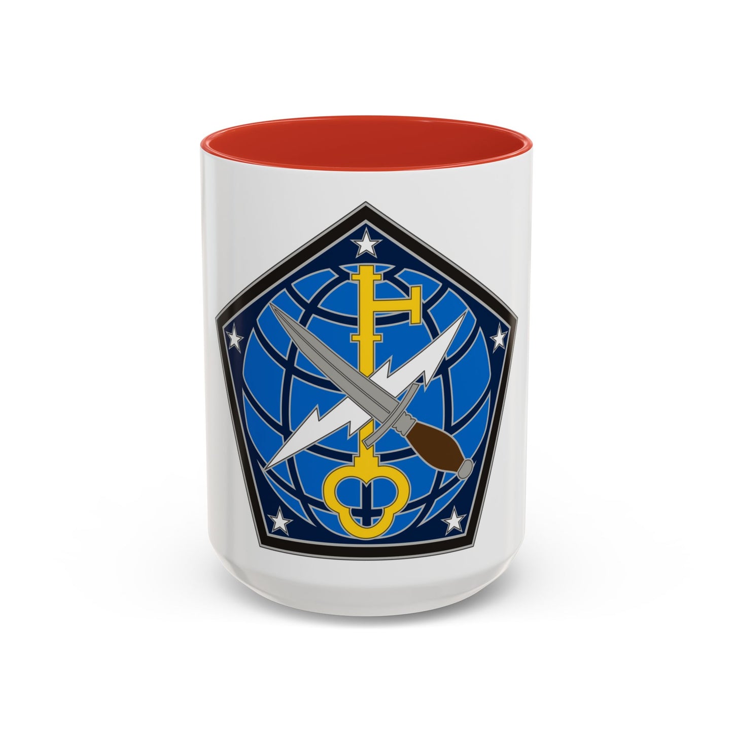 704 Military Intelligence Brigade (U.S. Army) Accent Coffee Mug