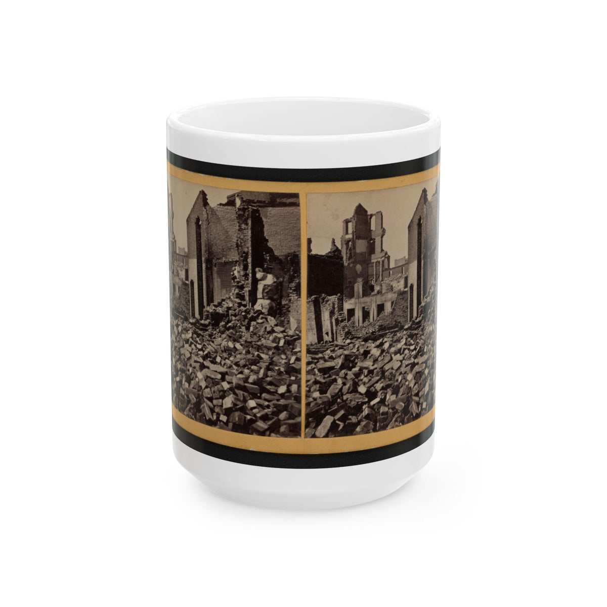 View Of Richmond, Va., At The Close Of The Rebellion (U.S. Civil War) White Coffee Mug