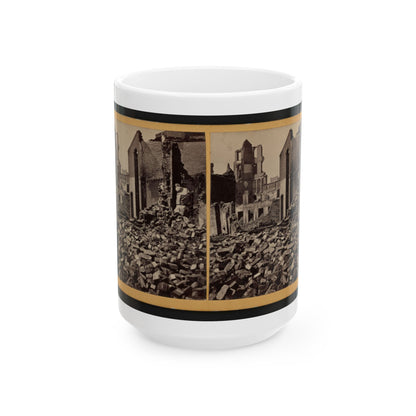 View Of Richmond, Va., At The Close Of The Rebellion (U.S. Civil War) White Coffee Mug