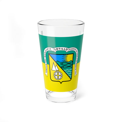 Bandera del municipio Sotillo Anzoategui (Venezuela) Pint Glass 16oz