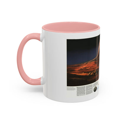 Space - MARS, Dusty Face of (1973) (Map) Accent Coffee Mug