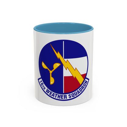 16 Weather Squadron AFWA (U.S. Air Force) Accent Coffee Mug