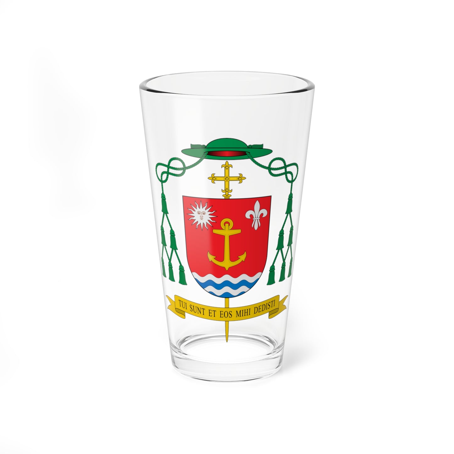 Escudo de Geraldo de Souza Rodrigues (Spain) (Coat of Arms) Pint Glass 16oz