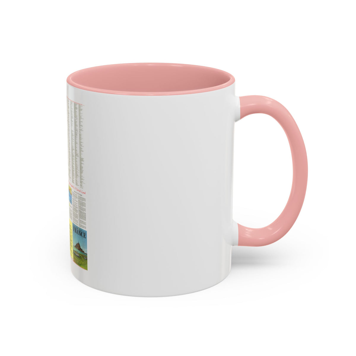 France - A Traveller's Map 2 (1971) (Map) Accent Coffee Mug