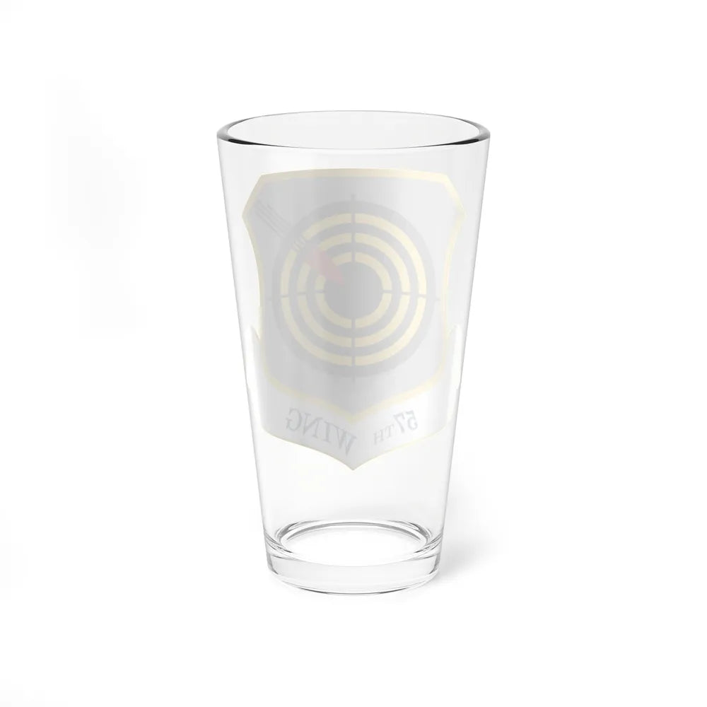 1058px USAF 57th Wing shield (U.S. Air Force) Pint Glass 16oz-Go Mug Yourself