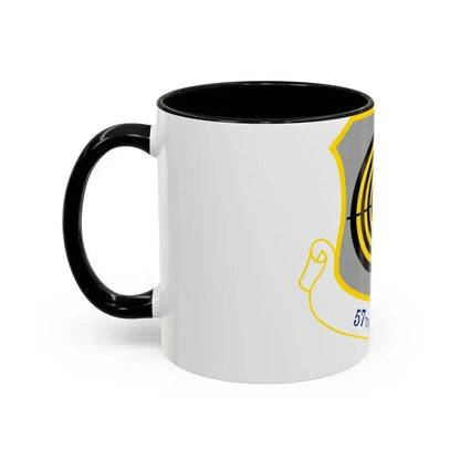 1058px USAF 57th Wing shield (U.S. Air Force) Accent Coffee Mug - Go Mug Yourself