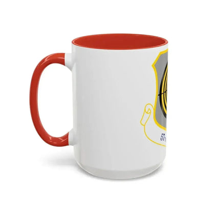 1058px USAF 57th Wing shield (U.S. Air Force) Accent Coffee Mug - Go Mug Yourself
