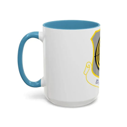 1058px USAF 57th Wing shield (U.S. Air Force) Accent Coffee Mug - Go Mug Yourself