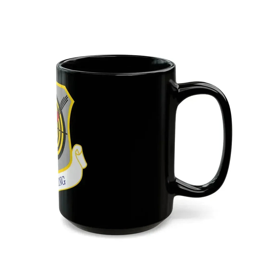 1058px USAF 57th Wing shield (U.S. Air Force) Black Coffee Mug - Go Mug Yourself