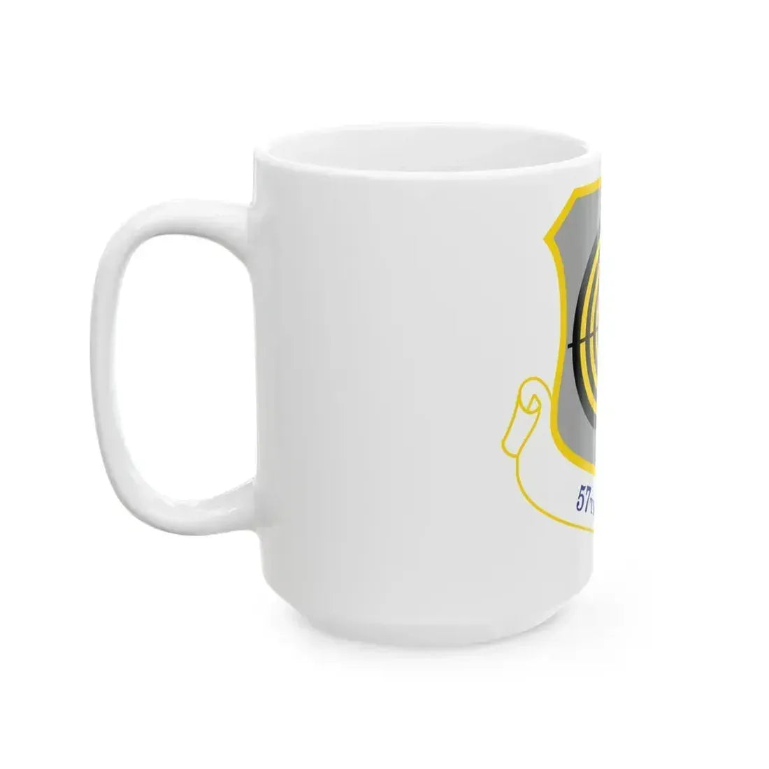 1058px USAF 57th Wing shield (U.S. Air Force) White Coffee Mug - Go Mug Yourself