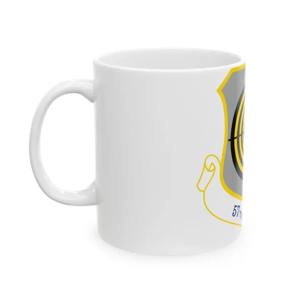 1058px USAF 57th Wing shield (U.S. Air Force) White Coffee Mug - Go Mug Yourself