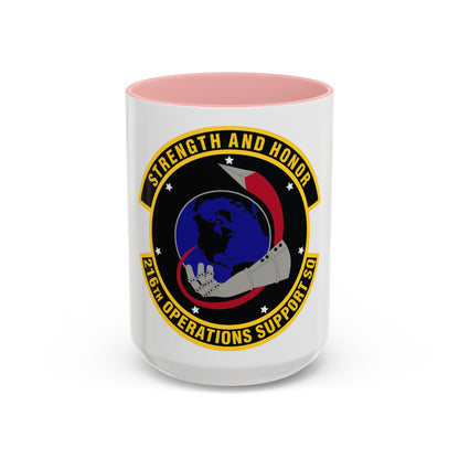 216th Operations Support Squadron (U.S. Air Force) Accent Coffee Mug