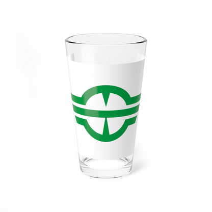 Flag of Ie Okinawa (Japan) Pint Glass 16oz