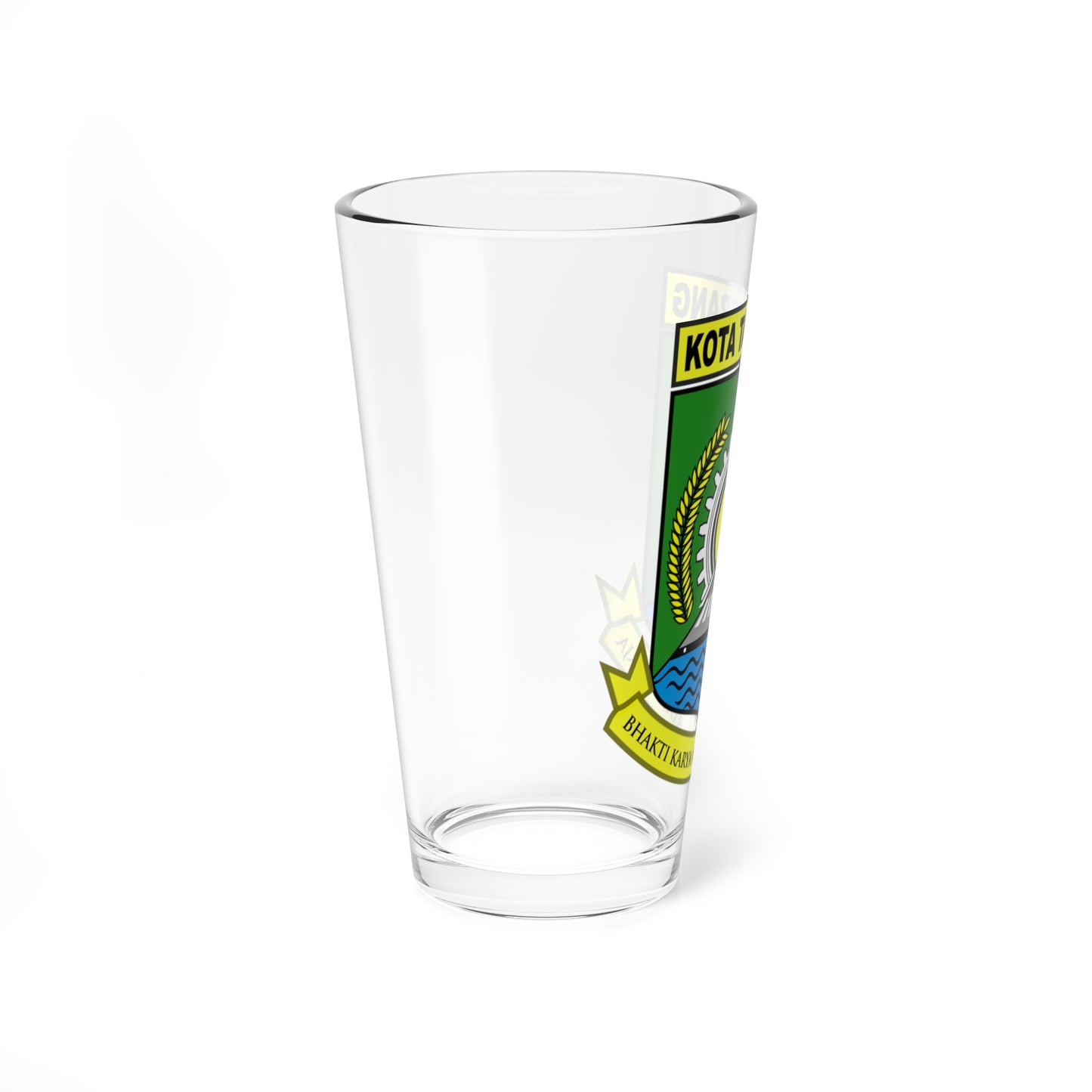 Seal of the City of Tangerang (Indonesia) (Coat of Arms) Pint Glass 16oz
