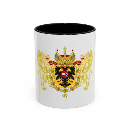 Ornamented Coat of Arms of Maximilian II, Holy Roman Emperor - Accent Coffee Mug
