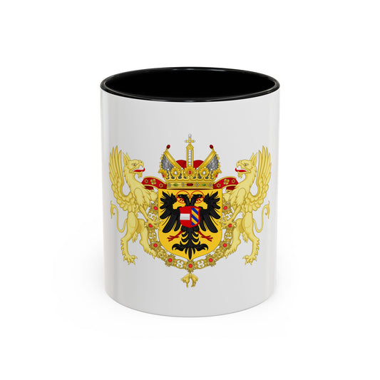 Ornamented Coat of Arms of Maximilian II, Holy Roman Emperor - Accent Coffee Mug