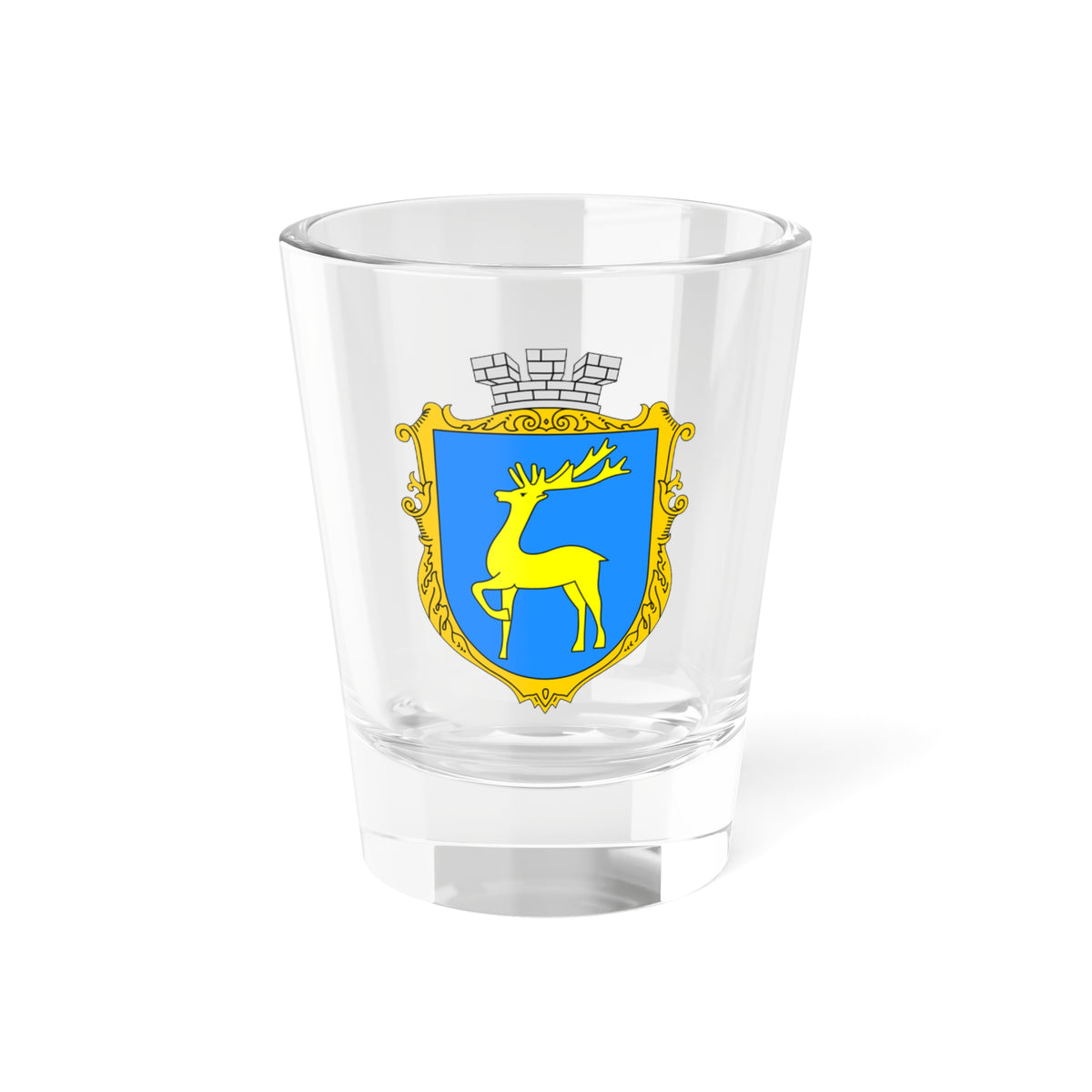 Coat of Arms of Berezhany (Ukraine) (Coat of Arms) Shot Glass 1.5oz