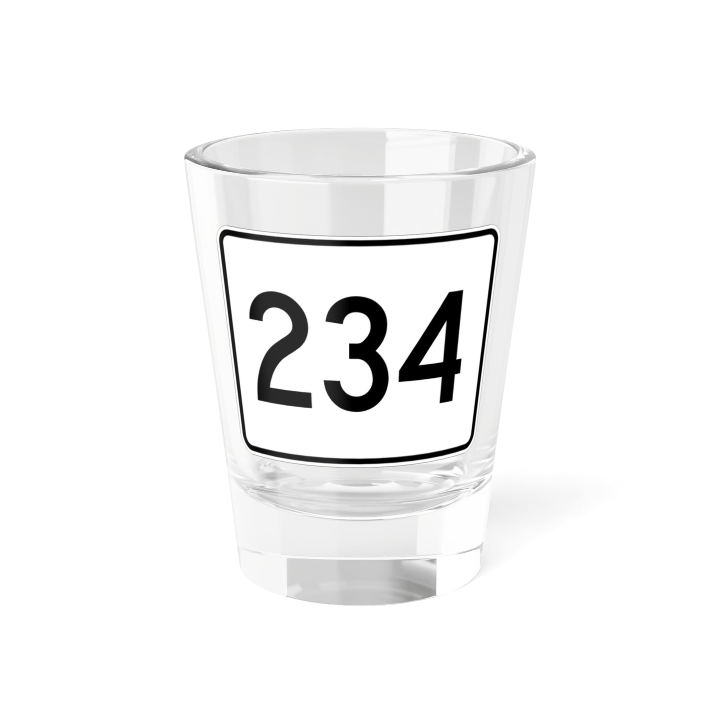 MA Route 234 (Massachusetts) (Road Sign) Shot Glass 1.5oz