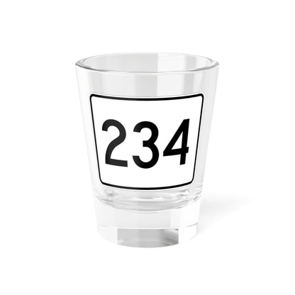 MA Route 234 (Massachusetts) (Road Sign) Shot Glass 1.5oz