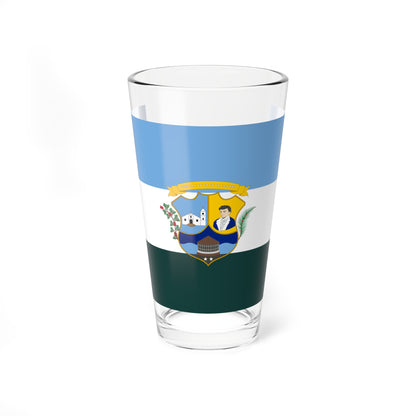 Bandera del Municipio Piritu Anzoategui (Venezuela) Pint Glass 16oz