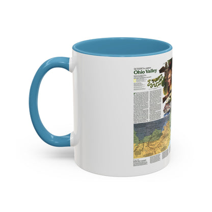 USA - Ohio Valley 2 (1985) (Map) Accent Coffee Mug