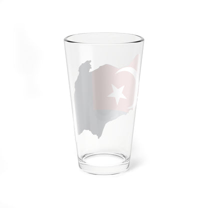 Flag map of Johor (Malaysia) Pint Glass 16oz