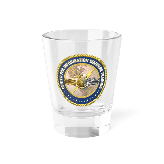 Verre à liqueur du Centre de formation à la guerre de l'information (US Navy) 1,5 oz