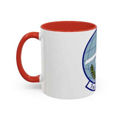 7th Airlift Squadron (U.S. Air Force) Accent Coffee Mug