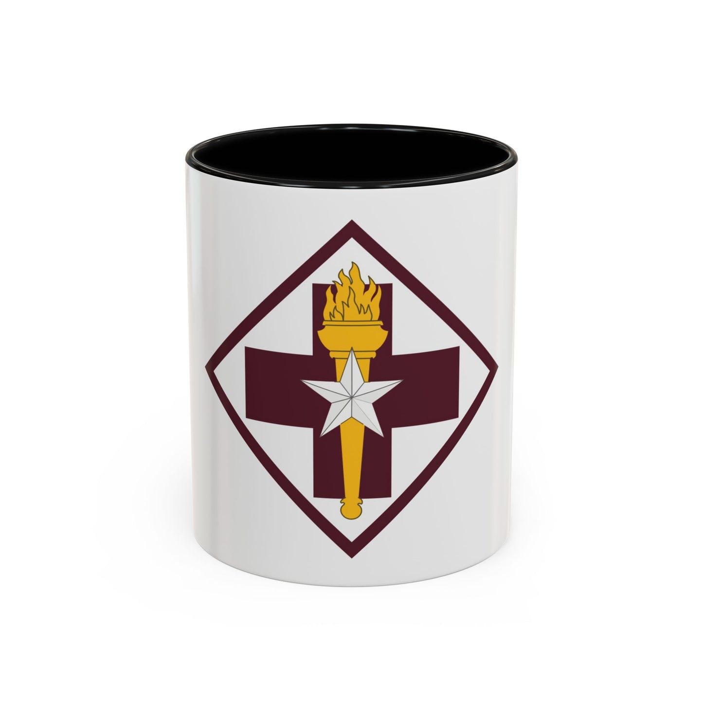 US 32nd Medical Brigade SSI (U.S. Army) Accent Coffee Mug