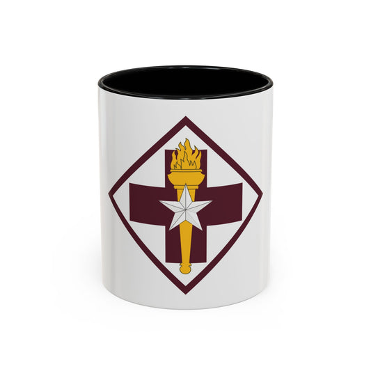 US 32nd Medical Brigade SSI (U.S. Army) Accent Coffee Mug