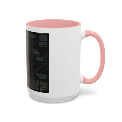 Space - Solar System- Our Sun's Family (1990) (Map) Accent Coffee Mug