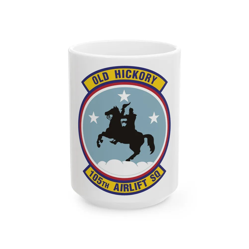 105th Airlift Squadron 2 (U.S. Air Force) White Coffee Mug-15oz-Go Mug Yourself