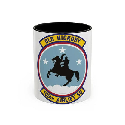 105th Airlift Squadron 2 (U.S. Air Force) Accent Coffee Mug 11oz Black - Go Mug Yourself