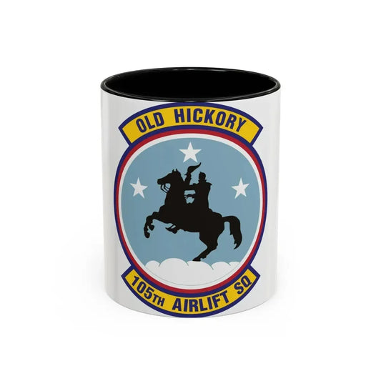 105th Airlift Squadron 2 (U.S. Air Force) Accent Coffee Mug 11oz Black - Go Mug Yourself