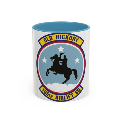 105th Airlift Squadron 2 (U.S. Air Force) Accent Coffee Mug 11oz Light Blue - Go Mug Yourself