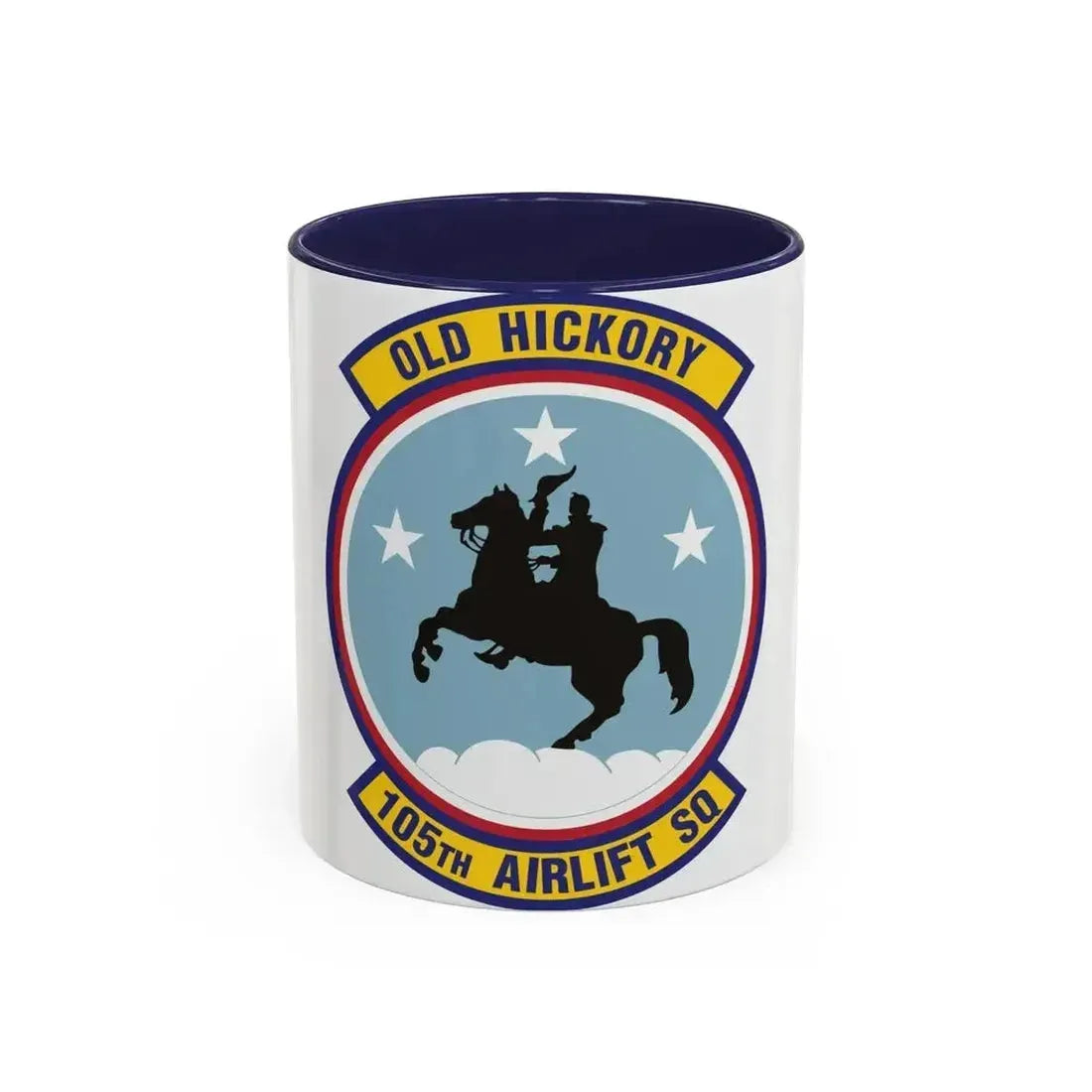 105th Airlift Squadron 2 (U.S. Air Force) Accent Coffee Mug 11oz Navy - Go Mug Yourself