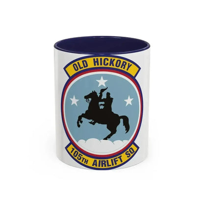 105th Airlift Squadron 2 (U.S. Air Force) Accent Coffee Mug 11oz Navy - Go Mug Yourself