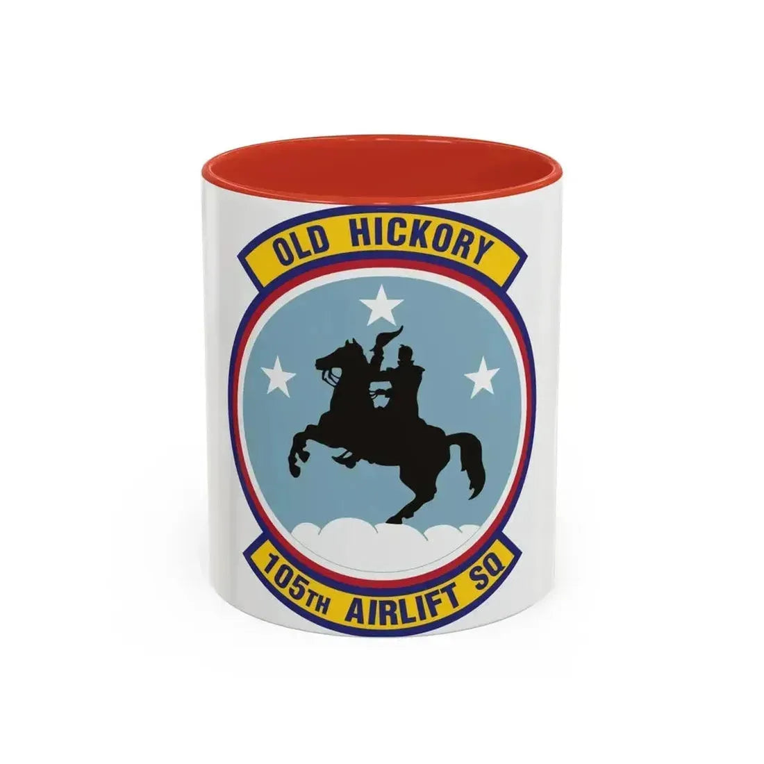 105th Airlift Squadron 2 (U.S. Air Force) Accent Coffee Mug 11oz Red - Go Mug Yourself