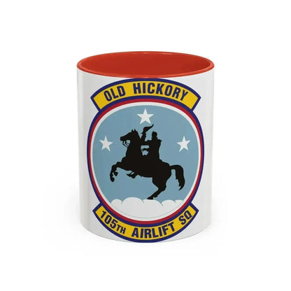 105th Airlift Squadron 2 (U.S. Air Force) Accent Coffee Mug 11oz Red - Go Mug Yourself