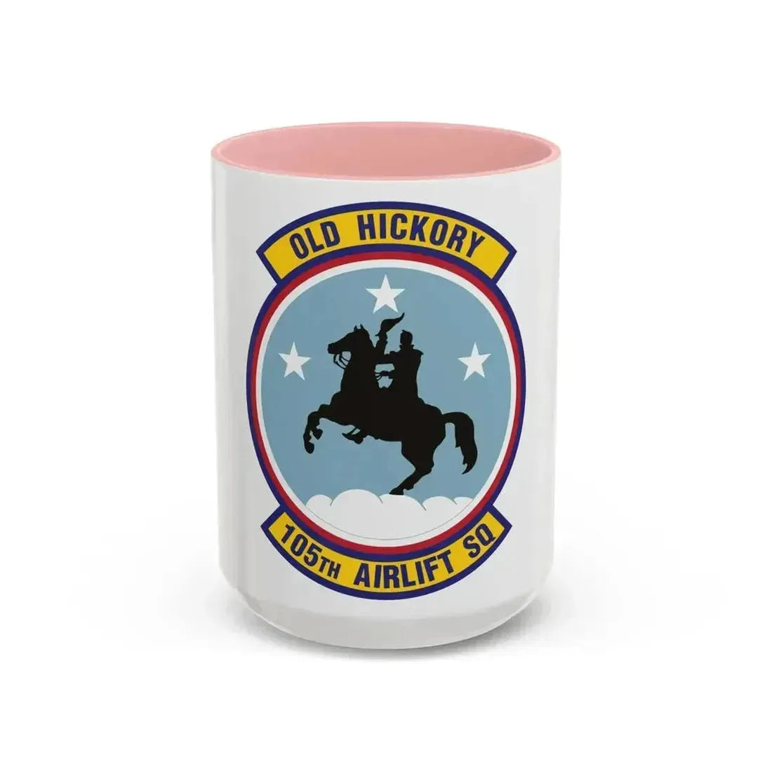 105th Airlift Squadron 2 (U.S. Air Force) Accent Coffee Mug 15oz Pink - Go Mug Yourself
